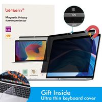 BERSEM MacBook Pro 13 Magnetic Privacy Screen Protector for 13 inch 2016/2019 and MacBook Air 13 inch 2018 Anti Glare Easy on/Off with Webcam Cover (Model : A1706; A1708; A1989; A1932; A2159)