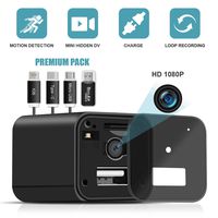 Hidden Camera Charger-USB Spy Camera Wall Charger-Mini Spy Camera Wireless Hidden-1080P Full HD-Nanny Cameras and Hidden Cameras for Home-Motion Detection Hidden Cam-Surveillance Camera-Premium Pack