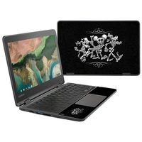 MightySkins Skin Compatible with Lenovo 300e Chromebook 11.6" (2018) - Skeleton Characters | Protective, Durable, and Unique Vinyl Decal wrap Cover | Easy to Apply, Remove | Made in The USA