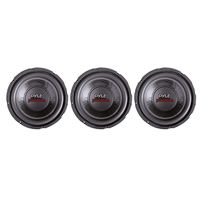 Pyle 6" 600W Max Dual Voice Coil 4-Ohm Car Stereo Audio Power Subwoofer (3 Pack)