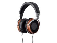 Monolith M650 Over Ear Headphones - Black/Wood with 50mm Driver, Open Back Design, Light Weight, and Comfort Ear Pads