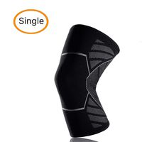 2019 Knee Compression Sleeve Support for Running, Jogging, Sports - Brace for Joint Pain Relief, Arthritis and Injury Recovery, for Men & Women - Single (Large,Silver)