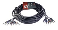 Stagg 50ft. Multicore Cable - 8 xPhone Plug / 8 x Phone Plug