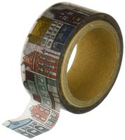 Roundtop Designer's Washi Masking Tape 20mm x 5m, Yano Design Series Natural, Northern Europe Town (YD-MK-019)