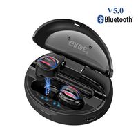 Wireless Earbuds, GRDE Bluetooth Headphones TWS Bluetooth 5.0 Earbuds True Wireless Stereo Headphones [90H Playtime] with Charging Case and Built in Mic Headset for Android
