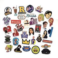 35 pcs Riverdale tv Show Creative DIY Stickers Funny Decorative Cartoon for Cartoon PC Luggage Computer Notebook Phone Home Wall Garden Window Snowboard