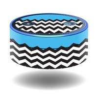 MightySkins Skin Compatible with Amazon Echo Dot - Baby Blue Chevron | Protective, Durable, and Unique Vinyl Decal wrap Cover | Easy to Apply, Remove, and Change Styles | Made in The USA