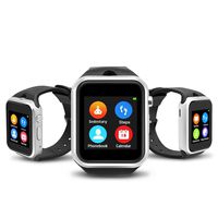 YUNTAB Touch Screen Smartwatch, with SIM Slot, Phone Call SMS MMS Supported, Compatible for iOS & Android, Built in Camera/Calculation/Pedometer/Sleep Mode/Remote Camera/Flight Mode(GD19S-Silver)