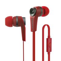 Edifier P275 Headset - Headphones with Mic and Inline Control - Noise-Isolating in-Ear Monitor Earphones - Red