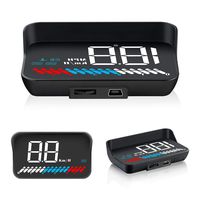 Head Up Display Hud OBD2 GPS for All Car Speed Projector On The Windshield Speedometer Auto Alarm System OBDII Plug and Play