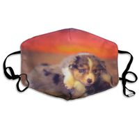 Hateone Unisex Unique Mouth Mask - Cute Dogs Play Game Polyester Anti-dust Masks - Fashion Washed Reusable Face Mask for Outdoor Cycling