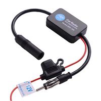 Paddsun Ant-208 Car Radio Signal Amplifier AM FM Aerial Antenna Booster for Marine Car Boat Truck RV