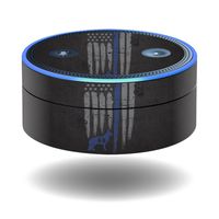 MightySkins Skin Compatible with Amazon Echo Dot (1st Generation) wrap Cover Sticker Skins Thin Blue Line K9