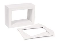 Golden State Art, Pack of 50, Acid-Free White Pre-Cut 5x7 Picture Mat for 4x6 Photo with White Core Bevel Cut Frame Mattes