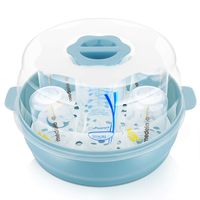 GOLOHO Baby Bottle Microwave Steam Sterilizer - Fit 6 Baby Bottles