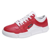 Men's Sneakers,Men Shoes Breathable Sport Lace-up Non-Slip Round Toe Platform Sneakers,Shoes for Men(9,Red)