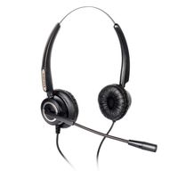 Corded Telephone Headset Binaural with Noise Canceling Mic for Yealink SIP-T19P T20P T21P T22P T26P T28P T32G T41P T38G T42G T46G T48G Avaya 1616 9620 9640 IP Phones