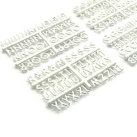 Plastic Letters for Letter Board Supplement. Letter Board Letters, Set of 188 Characters Including Numbers, Symbols for Plastic and Felt Letter Boards Accessories (White 1/2")