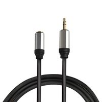 H YANKA 6Feet 3.5mm Male to 3.5mm Female Stereo Audio Extension Cable Adapter，24K Gold Plated，for Headphones，Tablets，PCs，Speakers，MP3 Players and More