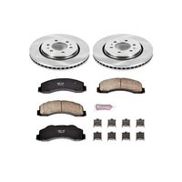 Power Stop KOE3167 Autospecialty By Power Stop 1-Click Daily Driver Brake Kits Front Incl. 13.78 in. OE Replacement Rotors w/Z16 Ceramic Scorched Brake Pads Autospecialty By Power Stop 1-Click Daily Driver Brake Kits