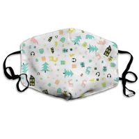 YUIOP Papier Cadeau Printable (1) Printed Mask Neutral Mask for Men and Women Polyester Dust-Proof Breathable Mask