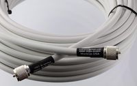 MPD Digital LMR400-W-PL259-80ft White Jacketed Marine Ham CB Radio VHF & AIS Coaxial with Silver Teflon UHF Pl-259, 80' by - Polyolefin Heat Shrink