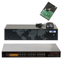 GW Security 24 Channel DIY Home Security Network NVR Kit - Supports up to 24 X 1920P / 1080P (5MP/2MP) PoE Onvif IP Cameras @ 30fps Realtime, QR Code Remote Access, 4TB Hard Drive Pre-installed