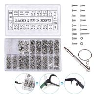 SHOPPER's CHOICE 1000pcs Tiny Screws Nut + Screwdriver Watch Eyeglass Glasses Spectacles Watches Repair Fix Tool Set Kit Star Nut Driver Devices Micro Assorted Screw Kits for Camera Toys Watch