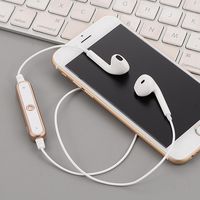 Adidome Bluetooth Wireless in-Ear Stereo Earphones Sports Running Gym Neckband Headphone with Mic Earbud Headphones