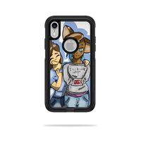MightySkins Skin Compatible with OtterBox Commuter iPhone XR Case - Best Friends | Protective, Durable, and Unique Vinyl Decal wrap Cover | Easy to Apply, Remove, and Change Styles | Made in The USA