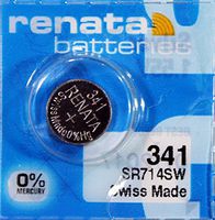 Renata - Silver Oxide Button Cell 341 RENATA 1.55V 15mAh - Blister x 1