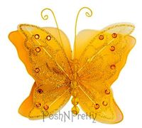 Fairy Glitter Butterfly Wings, Newborn, Baby, Photography prop - Color: GOLD