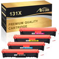 Arcon Compatible Toner Cartridge Replacement for HP 131A CF210A 131X CF210X CF211A CF212A CF213A M251nw M276nw for HP LaserJet Pro 200 color M251nw MFP M276nw Canon MF8280Cw LBP7110Cw Toner (4 Packs)