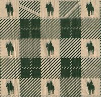 Equestrian English Horse Plaid Gift Wrapping Tissue Paper for Art DIY Crafts in Bulk/Masculine # 223~10 Large Sheets Size 20" x 30"