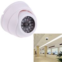 Dummy Fake Surveillance Security Dome Camera w/ 30 Flashing LED Light