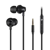 TEEMADE In-Ear Earphone with Microphone & Volume Control,Universal Headset for All 3.5mm jack cellphones and Devices ELITE Pro High definition Super Bass earbuds