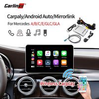 Carlinkit Wireless CarPlay Box Android auto Navigation Receiver for Benz Mercedes Original Factory Car Screen 8.4 inch 2015-2017 Stereo NTG 5.0 X System(Support Goolge & Waze Map & Mirroring