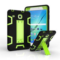 Galaxy Tab E 8.0 Case, Tab E 8.0 Case, VPR 3 In 1 Hybrid Armor Shockproof Full Body Protective Kickstand Case For Samsung Galaxy Tab E 8.0-Inch SM-T377 (Black+Green)