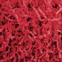Crinkle Cut Paper Shred Filler (2LB) for Gift Wrapping & Basket Filling - Red | MagicWater Supply
