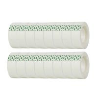 Invisible Tape Transparent Tape Refills (16 Rolls) 0.7 inches for Office, Home, School