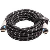 Top Dog Cables - TD-05PW- Gold Premium 25' High Speed HDMI Cable with Ethernet - Black/White - 3D HD PS3 4 XBOX One 360 DVD TV Blu Ray