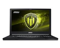 MSI WS63 8SK-024 15.6" Mobile Workstation Laptop 94% NTSC Display Quadro P3200 6G i7-8750H 16GB 256GB SSD + 1TB HDD Aluminum Black