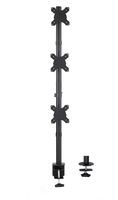 VIVO Triple LCD Monitor Desk Stand, Desktop Mount, Stacked Vertical 3 Screens up to 27 inches (STAND-V003V)