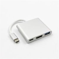 Junmin Type C USB 3.1 to USB-C 4K HDMI USB3.0 Adapter 3 in 1 Hub For Apple Macbook 2016 MacBook Pro