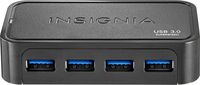 Insignia - 4-Port USB 3.0 Hub - Black