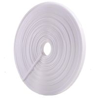 50 Yards Polyester Boning for Sewing - Sew-Through Low Density Boning for Corsets, Nursing Caps, Bridal Gowns, (10mm Wide, White)