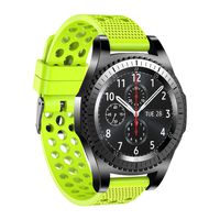22mm Watch Band Compatible Samsung Gear S3 Frontier Bands/S3 Classic Band/Galaxy Watch 46mm/Moto 360 2nd Gen 46mm/ Silicone Material