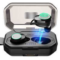 [2019 Version] Fokecci Wireless Bluetooth Earbuds-Quality HI-FI Stereo Sound,5.0 Wireless Earbuds 3000mAh Charging Case & Built in Microphone,Sweatproof Earphones,Compatible with All Bluetooth Devices