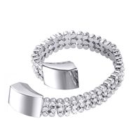 bayite Metal Bands Compatible with Fitbit Alta and Alta HR, Set with Rhinestone, Full Diamond Silver