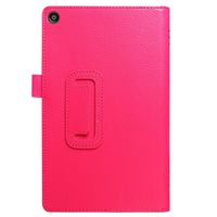 for Amazon Kindle Fire HD 10 Case 2017 Realease 7th Generation - Ultra Lightweight Magnetic Leather Stand Case Cover for Fire HD 10 Tablet (Hot Pink)